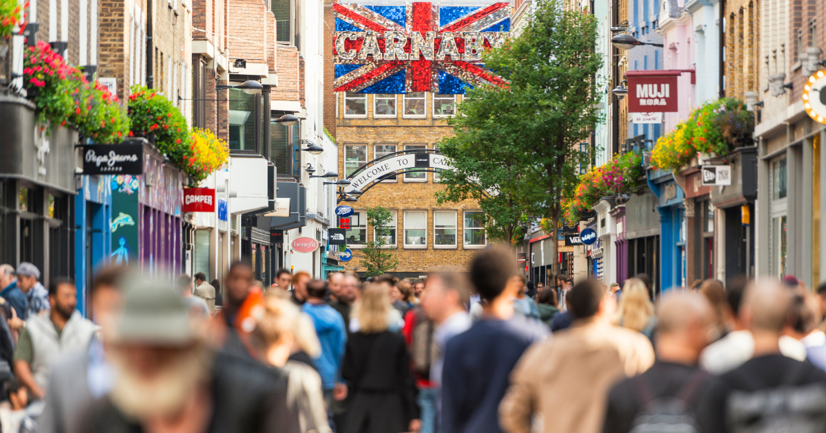 Carnaby street in London